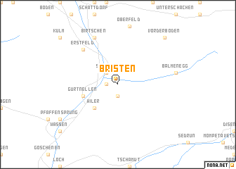 map of Bristen