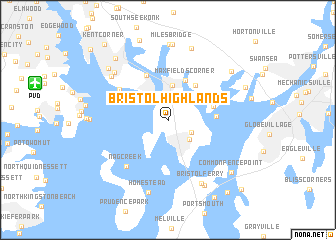 map of Bristol Highlands