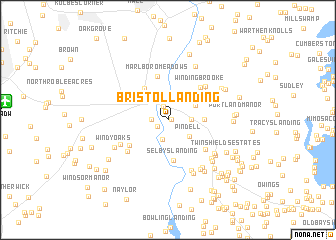 map of Bristol Landing