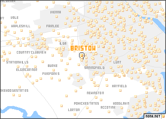 map of Bristow