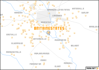 map of Britain Estates