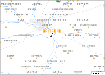 map of Britford