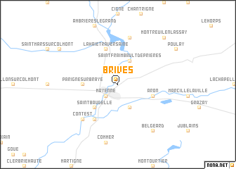 map of Brives