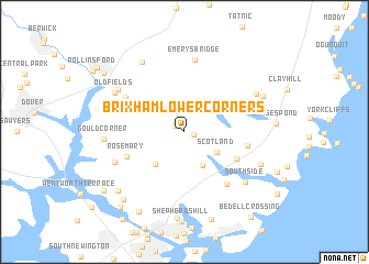 map of Brixham Lower Corners