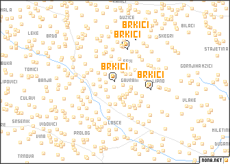 map of Brkići