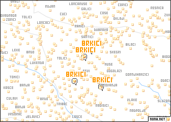 map of Brkići