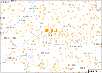 map of Brkići