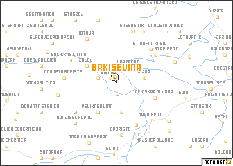 map of Brkiševina