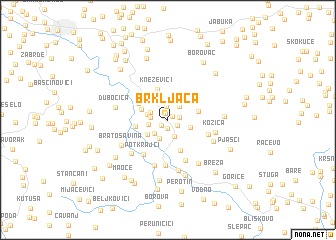 map of (( Brkljača ))