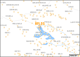 map of Brlog
