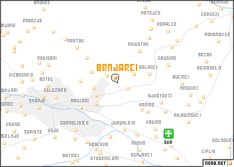 map of Brnjarci