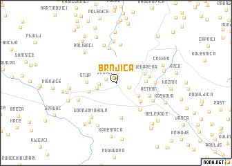 map of Brnjica