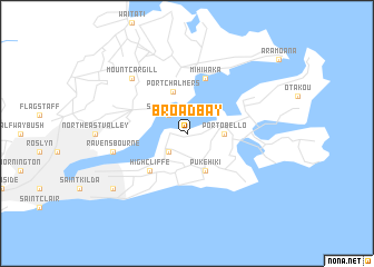 map of Broad Bay