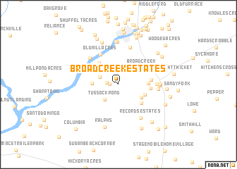 map of Broad Creek Estates