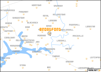 map of Broad Ford