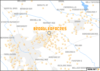 map of Broadleaf Acres