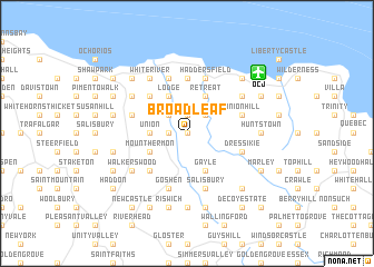 map of Broadleaf