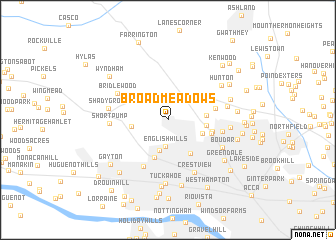 map of Broad Meadows