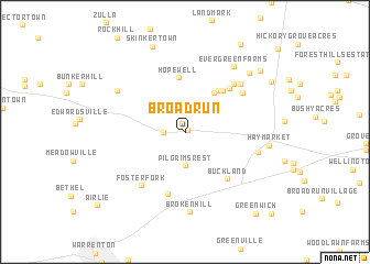 map of Broad Run