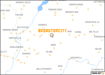 map of Broad Top City