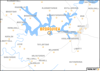 map of Broadview