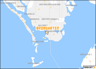 map of Broadwater