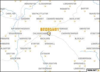 map of Broadway