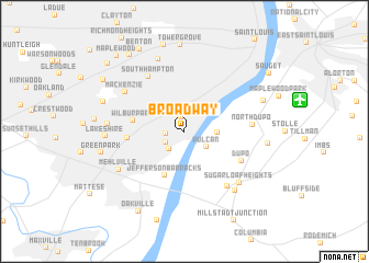 map of Broadway