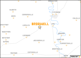 map of Broadwell