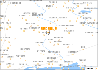 map of Broböle