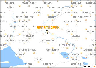 map of Brobyværk