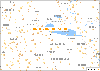 map of Broćanac Nikšićki
