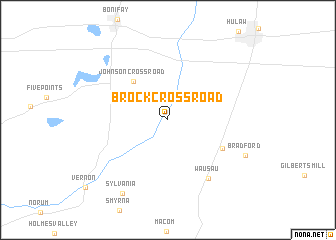 map of Brock Crossroad