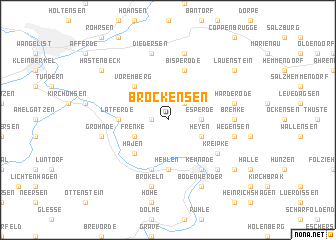 map of Brockensen