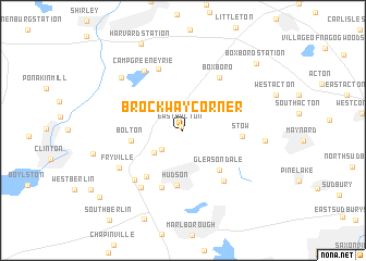 map of Brockway Corner