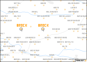 map of Brock