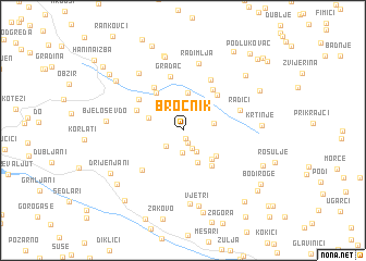 map of Broćnik