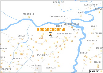 map of Brodac-Gornji