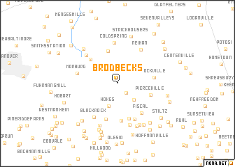 map of Brodbecks