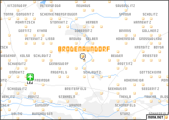 map of Brodenaundorf