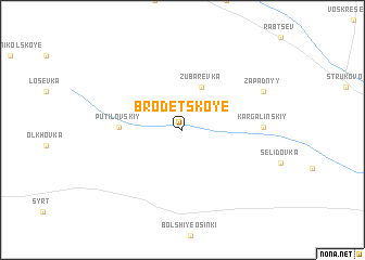 map of Brodetskoye