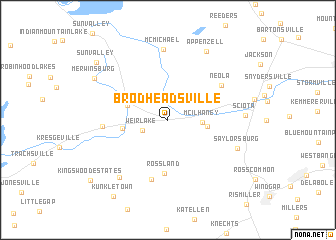 map of Brodheadsville