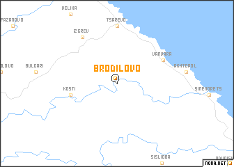map of Brodilovo