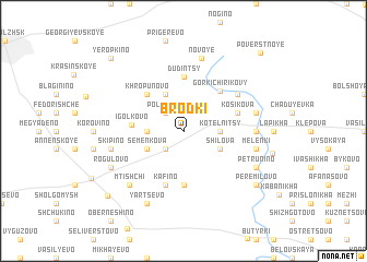 map of Brodki
