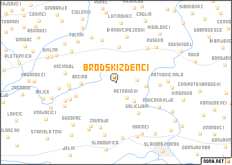 map of Brodski Zdenci