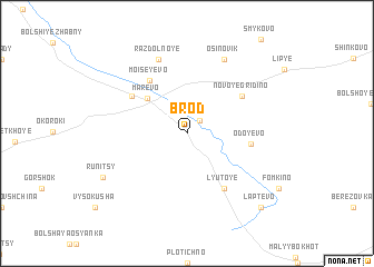 map of Brod