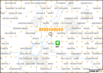 map of Broekhoven
