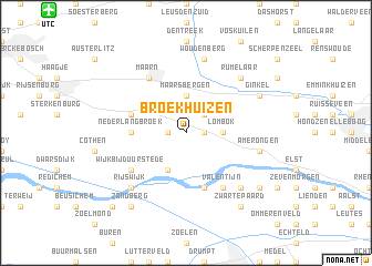 map of Broekhuizen
