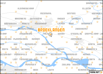 map of Broeklanden