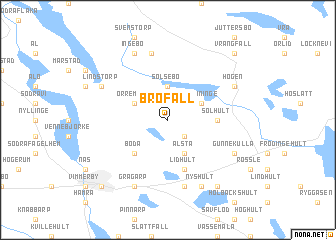 map of Brofall